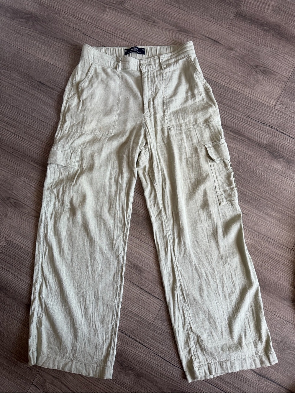 Hollister Lightweight Green Cargo Pants